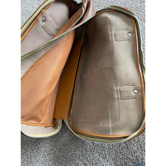 Vintage leather made in Korea for United States brown leather overnight briefcas - Picture 12 of 12